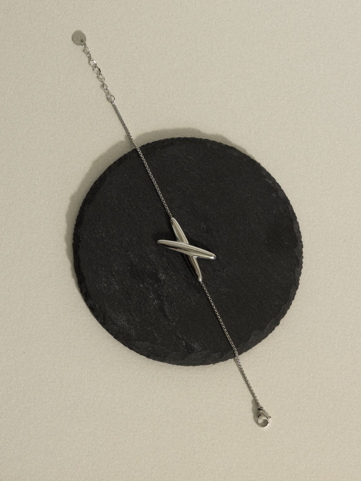 Contemporary cross bracelet