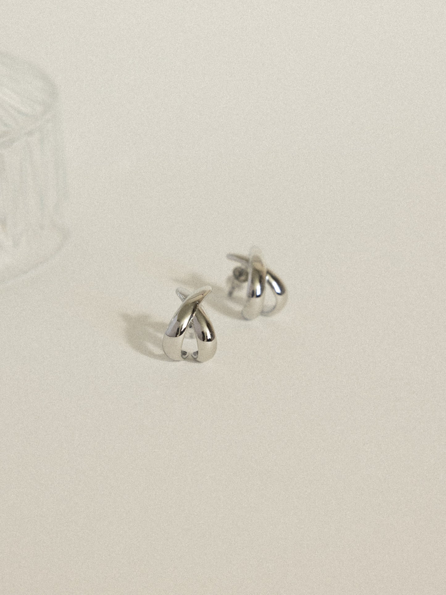 Contemporary cross earrings