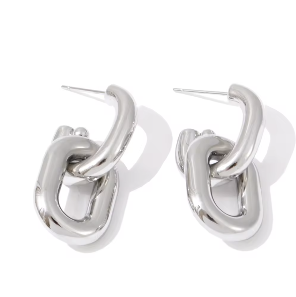 E477 Interlink 2-Way Earrings
