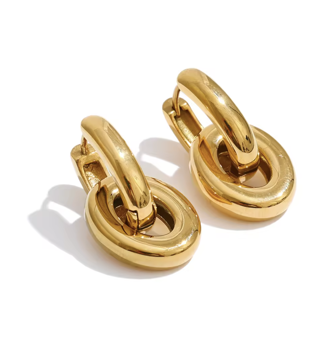 E480-01 Classic 2-Way Earrings (Available in Gold only)