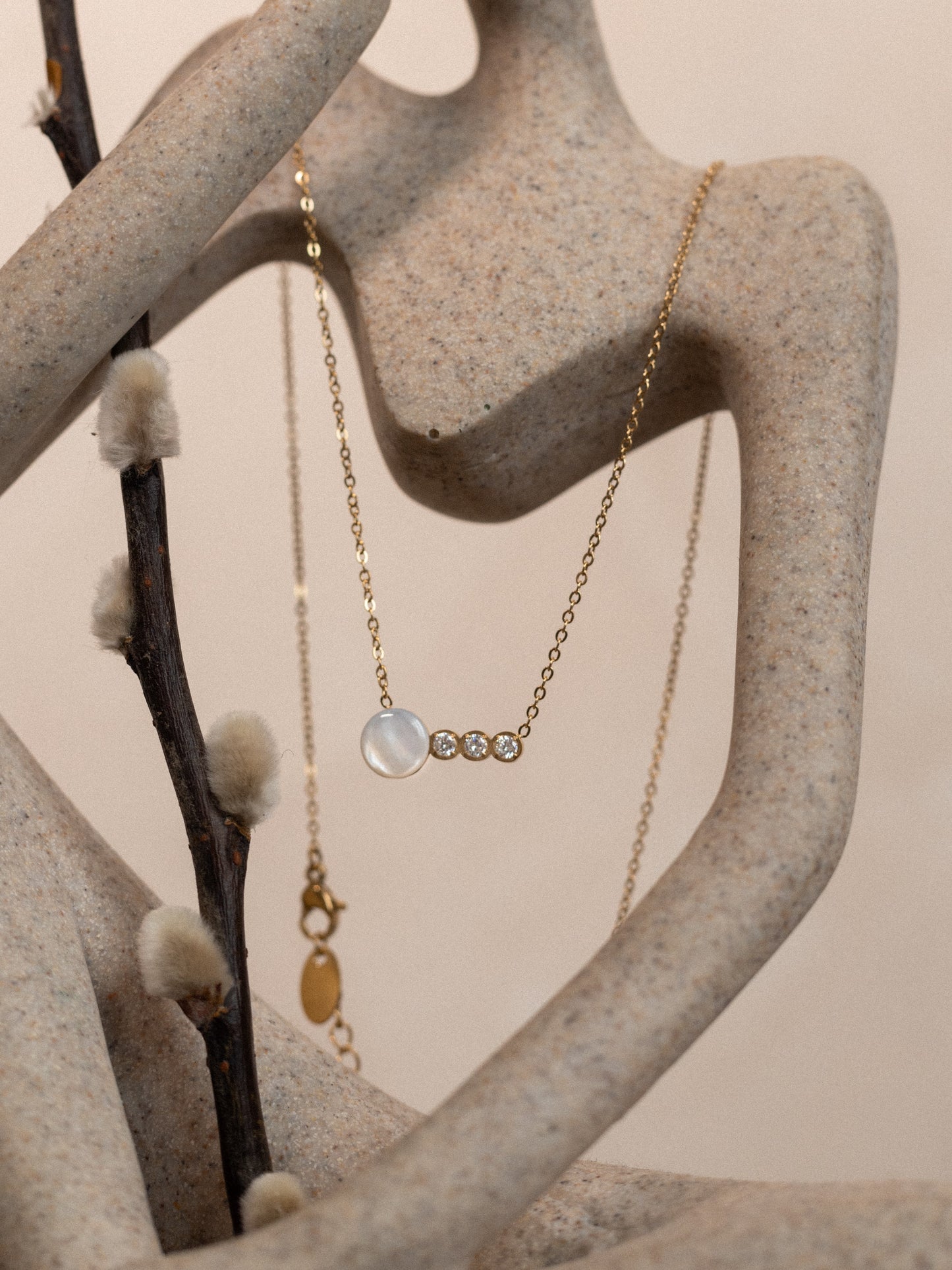 Align moon & stars necklace