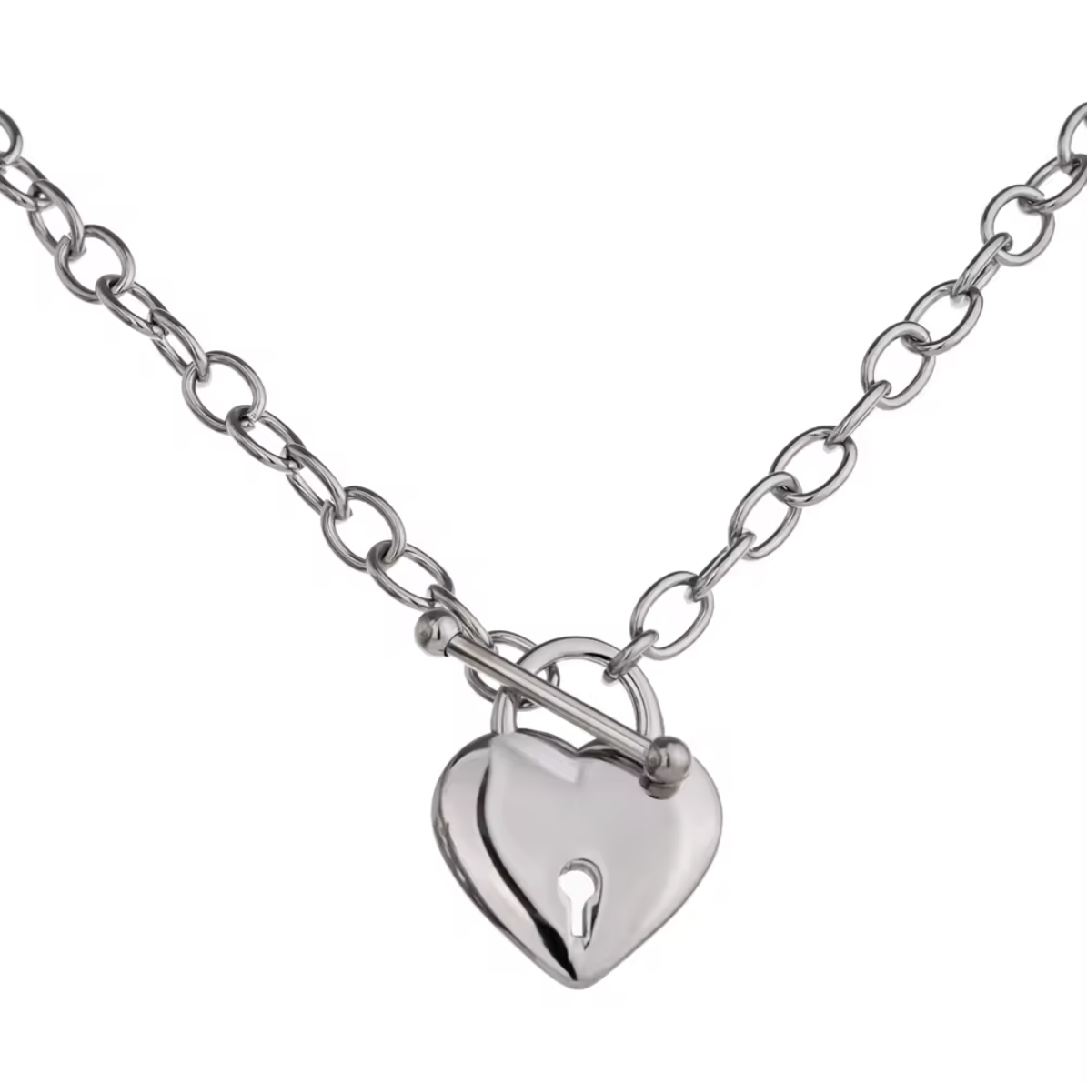N309 Heartlock chain necklace