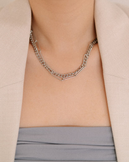 Interchain layered necklace