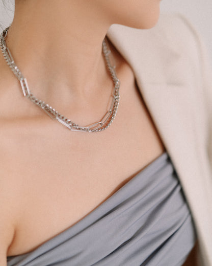 Interchain layered necklace