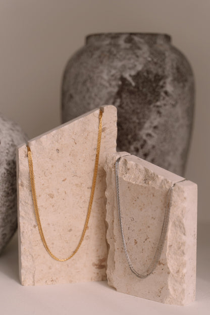 Soft radiance layered necklace