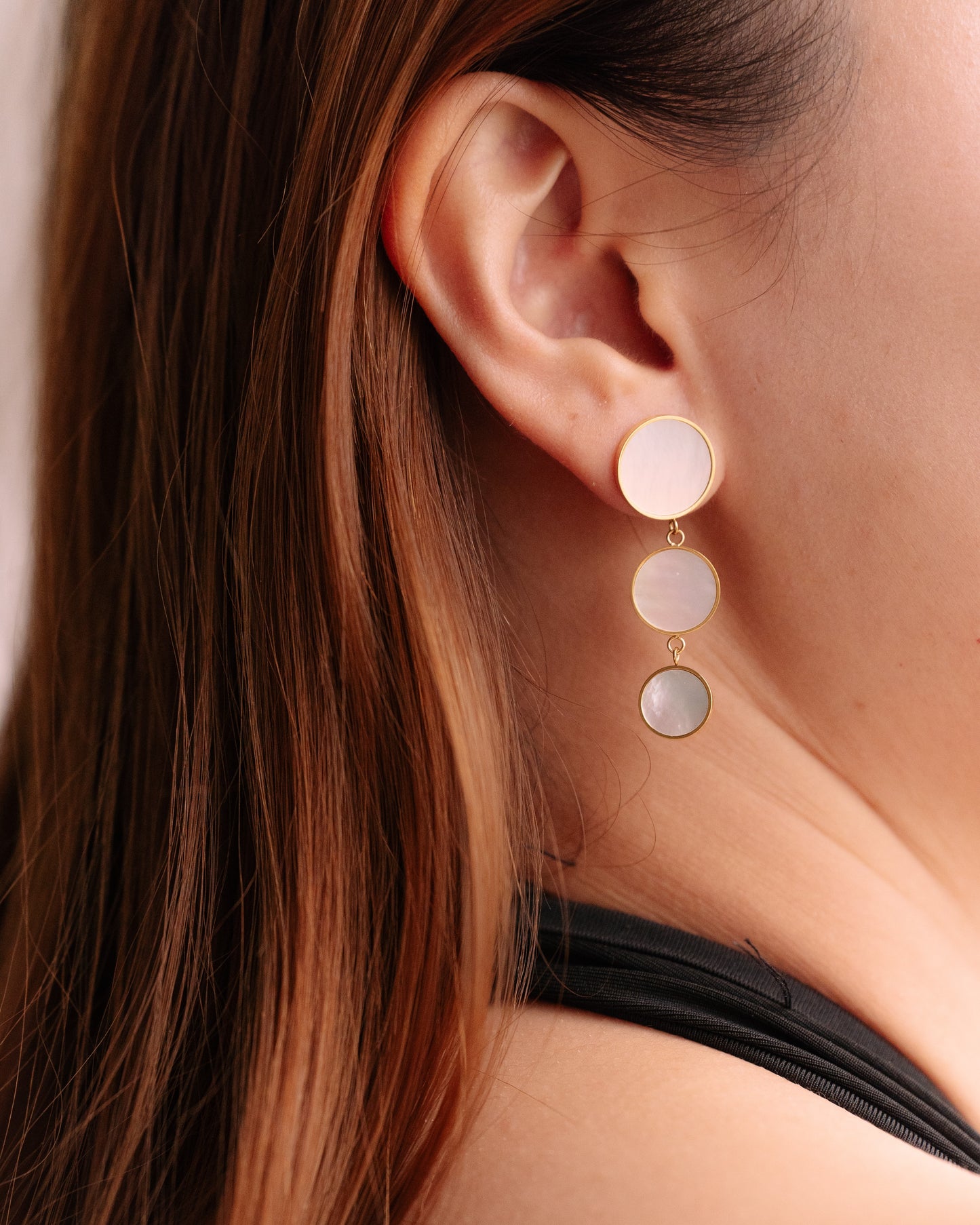 Moonlight mother of pearl earrings