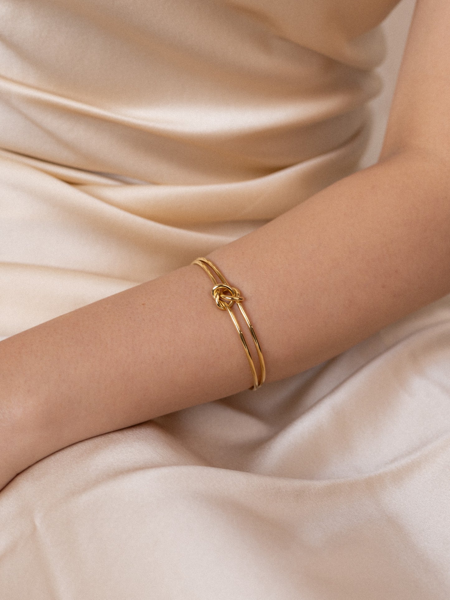 Willow knot cuff bracelet