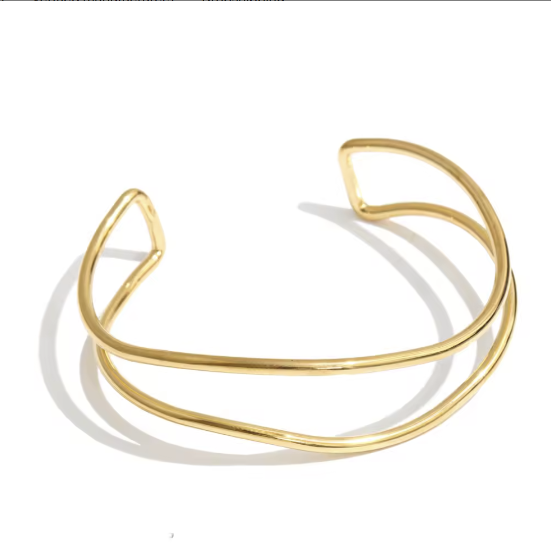 B151 Gentle Geometric Cuff Bracelet