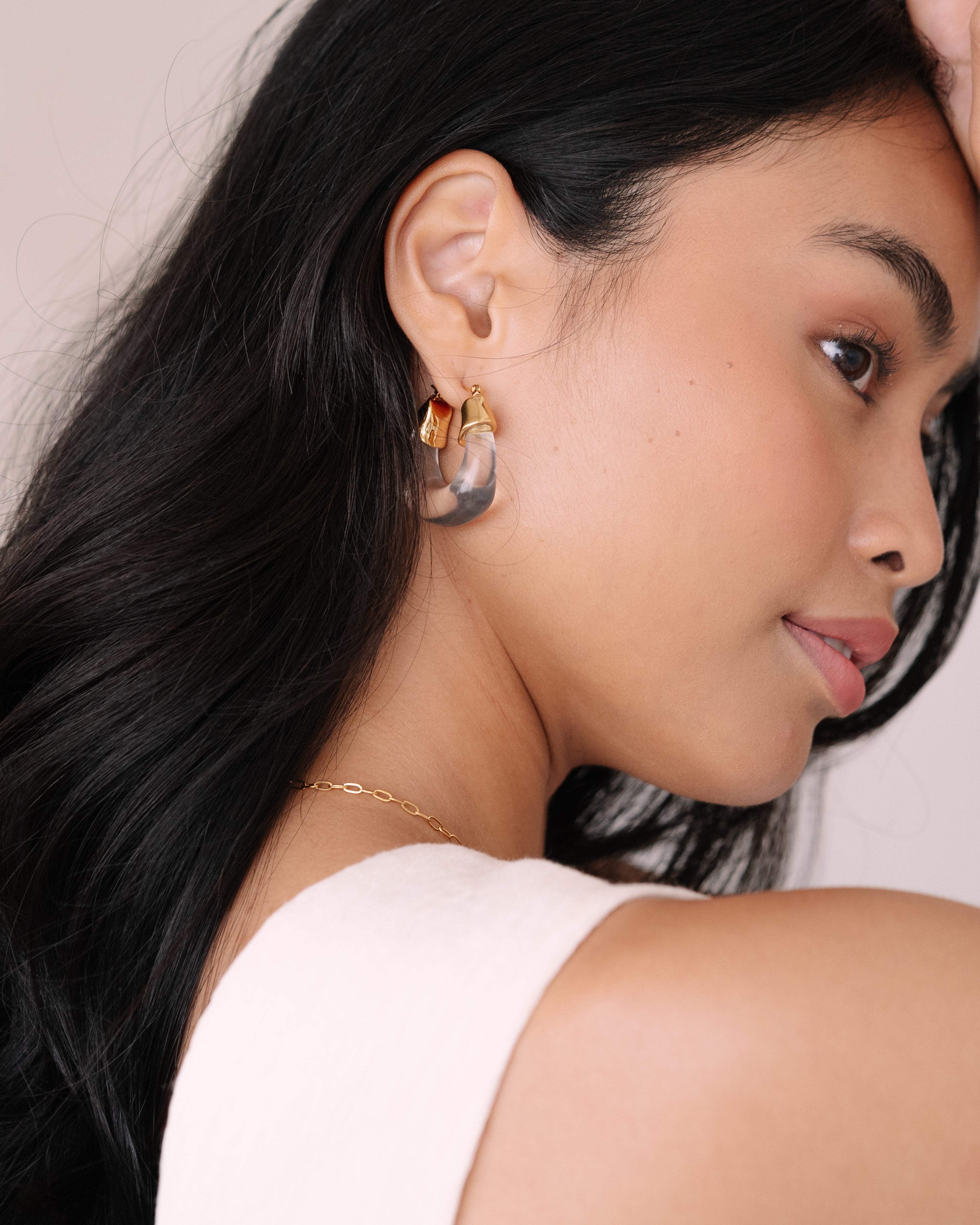Thalia acrylic earrings