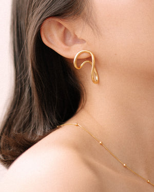 Non-uniform elipses earrings