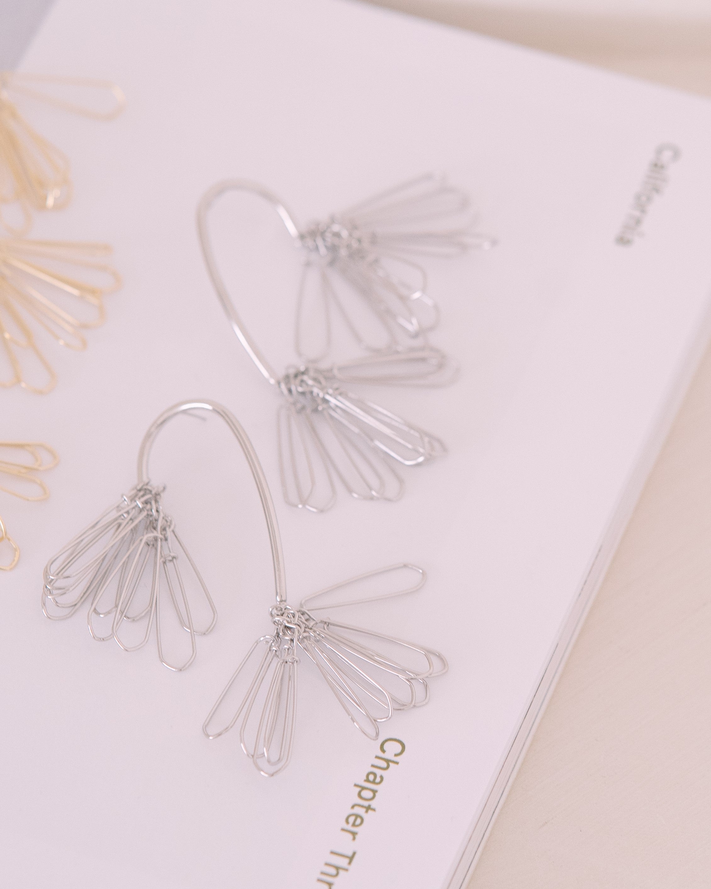 Abstract flower earrings
