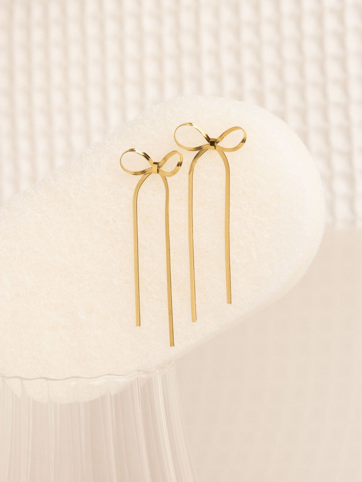 Belle ribbon earrings