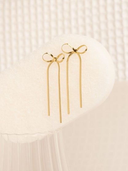 Belle ribbon earrings