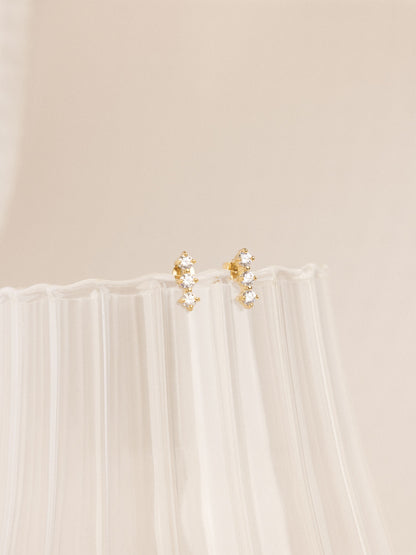 Shooting stars ear studs
