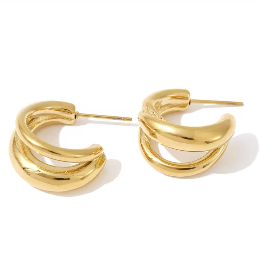 E479 Wardrobe Hoop Earrings
