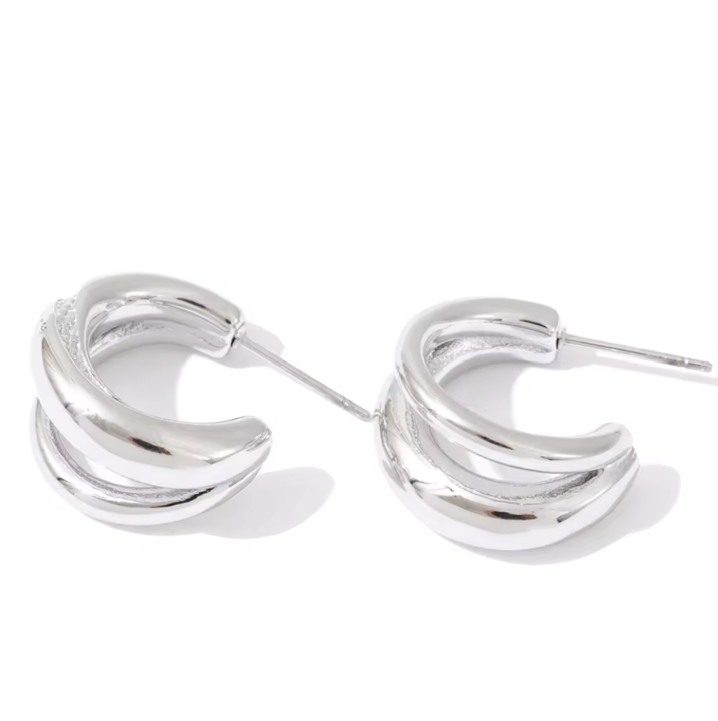 E479 Wardrobe Hoop Earrings