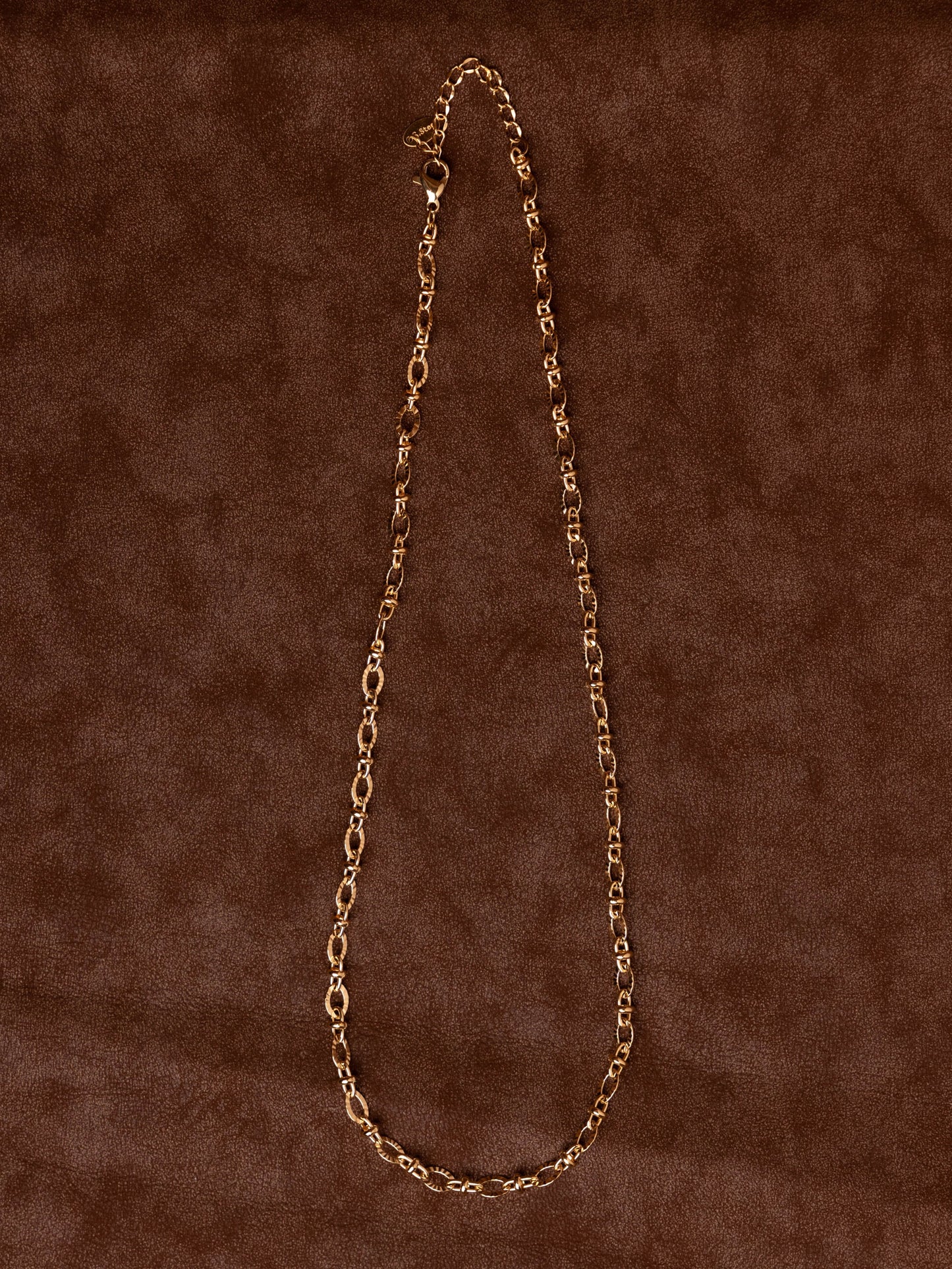 Fluted Link Chain Necklace