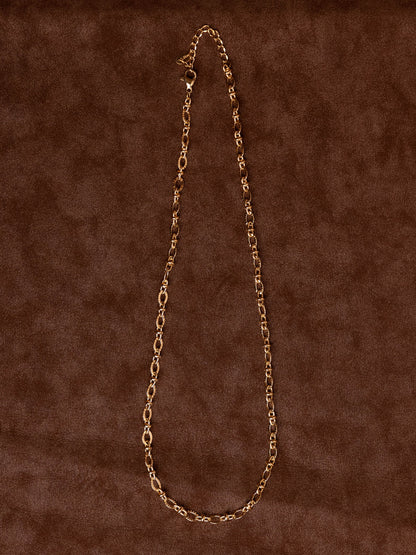 Fluted Link Chain Necklace