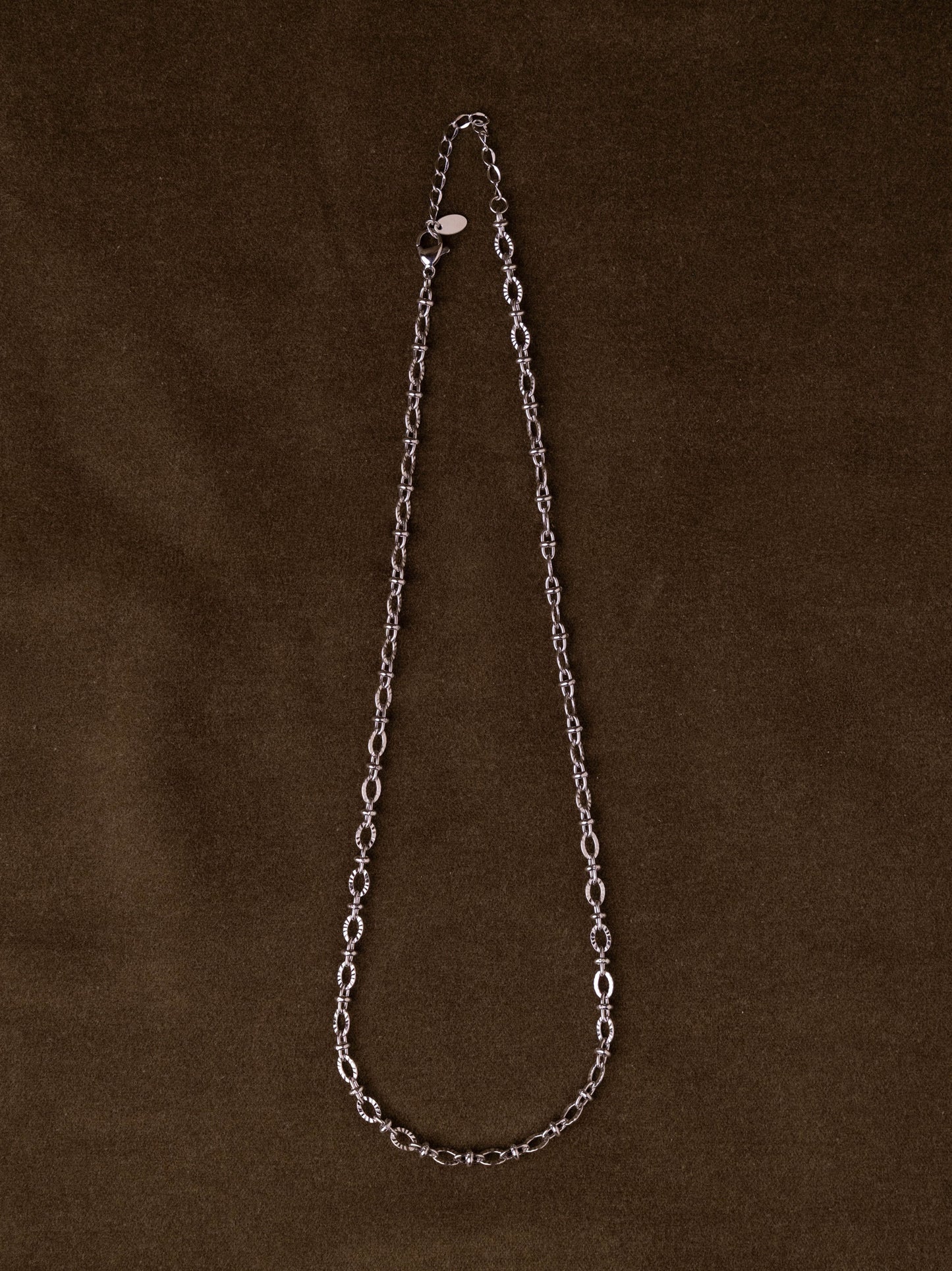 Fluted Link Chain Necklace