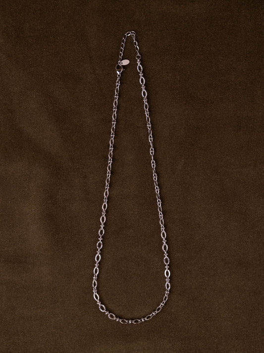 Fluted Link Chain Necklace
