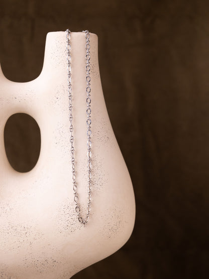 Fluted Link Chain Necklace