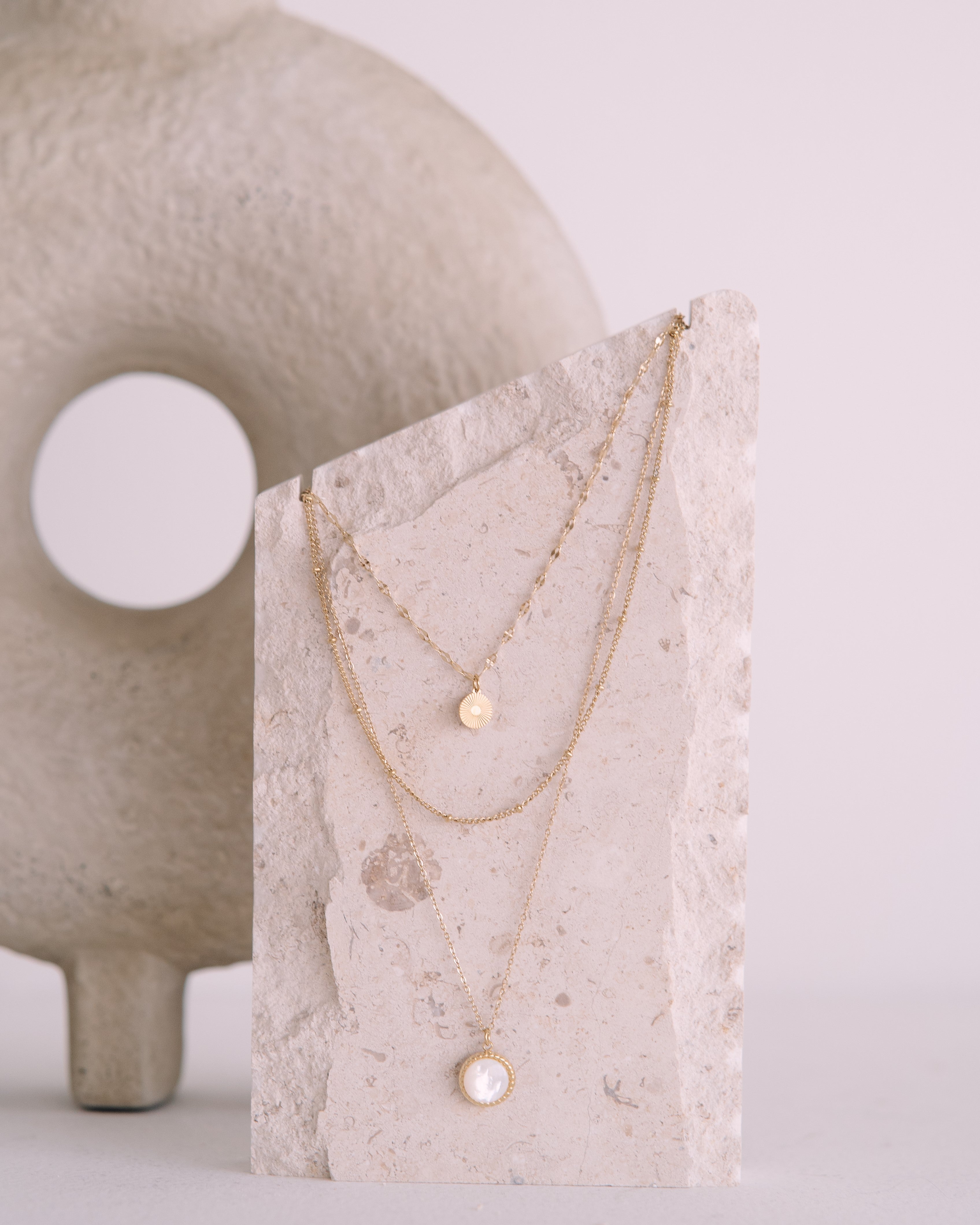 Tiara Moon Layered Necklace