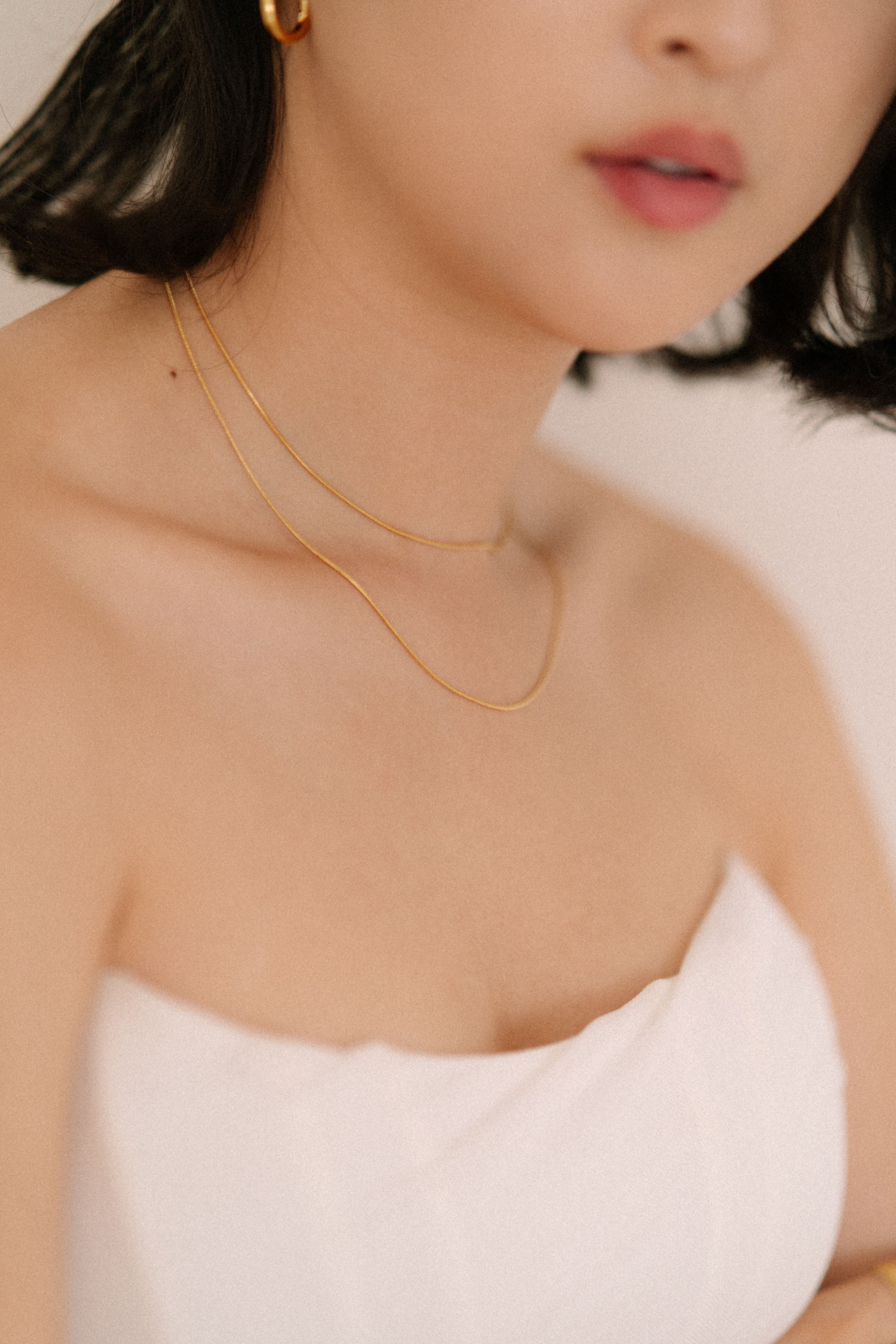 Gentle gleam layered necklace