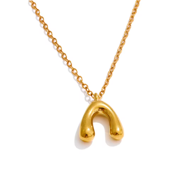 N318 Abstract Horseshoes Necklace