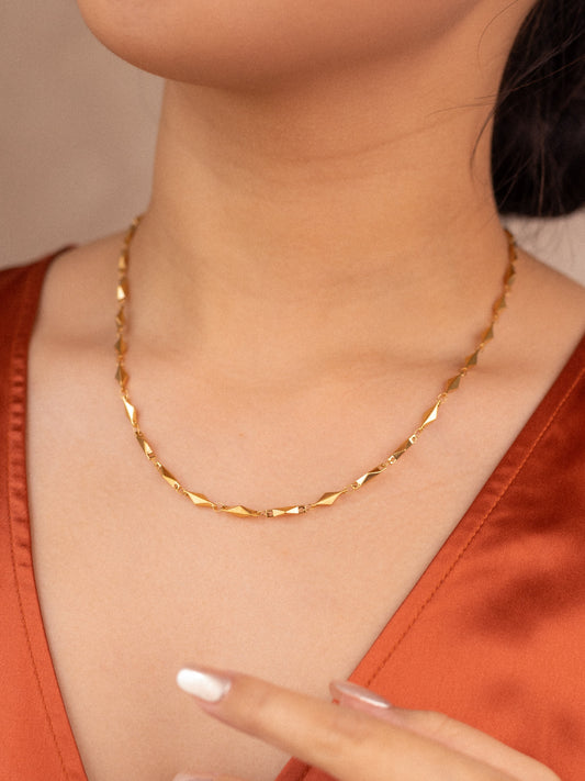 Rhombus chain necklace