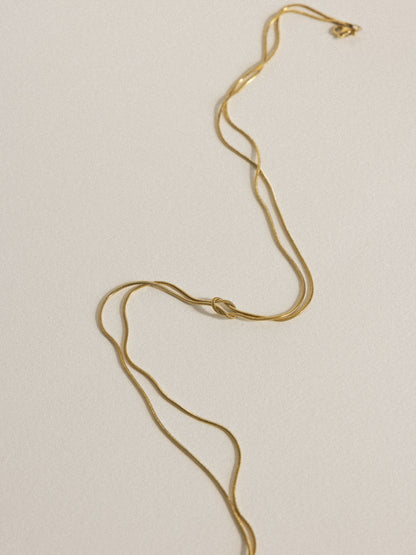 Willow knot necklace