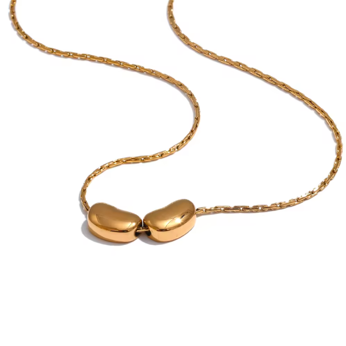 N316 Duo Bean Necklace