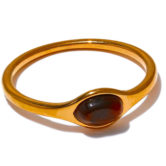 R157 Vintage Tiger Eye Ring