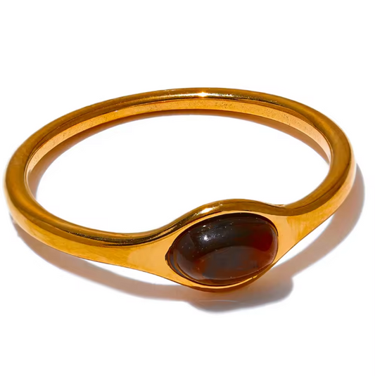 R157 Vintage Tiger Eye Ring