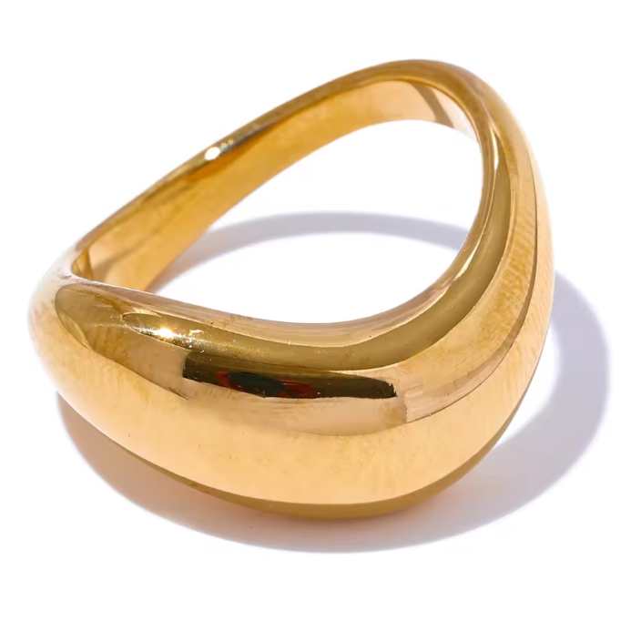 R162 Soft Wave II Ring (Wide)
