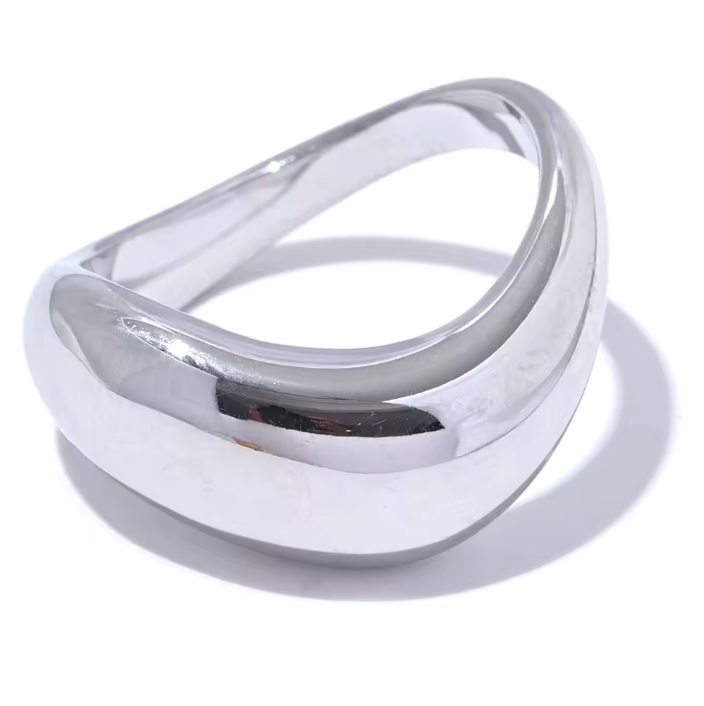 R162 Soft Wave II Ring (Wide)