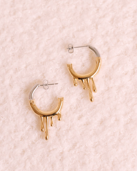 The melted earrings