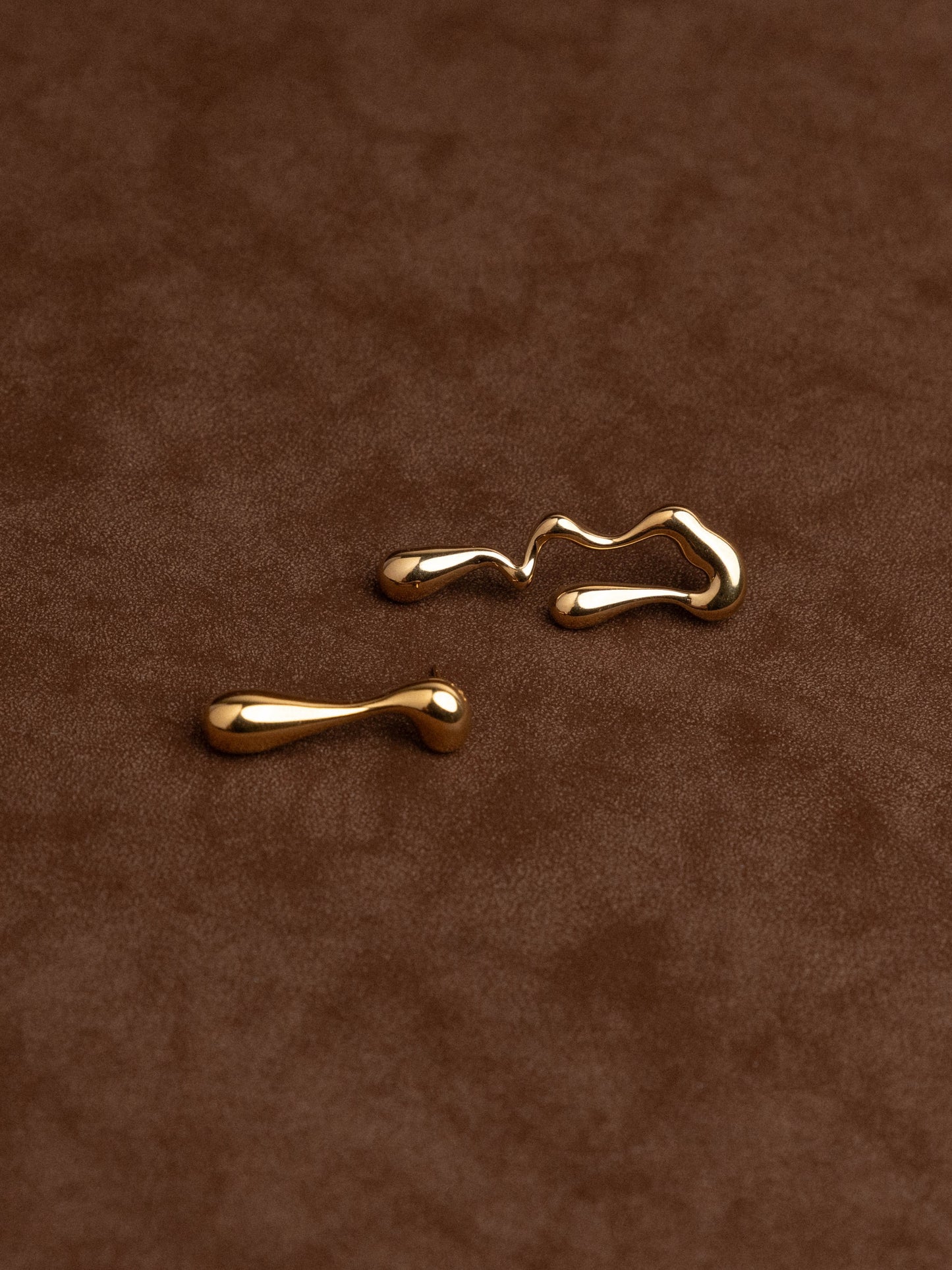 Assymmetrical Liquid Form Earrings