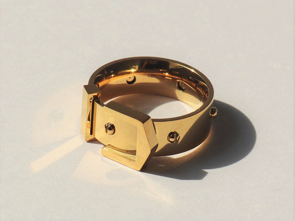 Rebecca belt gold ring